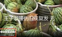 王子璇腰傷舊疾復(fù)發(fā) 無法退出新劇拍照靜養(yǎng)醫(yī)治