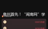 泉州首先！“閩南網(wǎng)”學習強國號正式上線！！