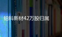 鉑科新材42萬股歸屬 將于6月17日上市流轉(zhuǎn)